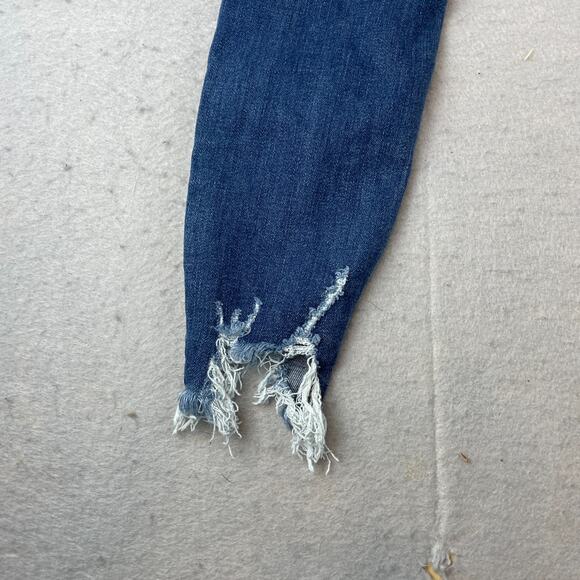 Judy Blue Womens Sz 0/24 Cropped Jeans Frayed Hem Distressed #JB82115DK - Picture 11 of 16